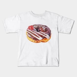 Black Forest Donut Painting 2 (no background) Kids T-Shirt